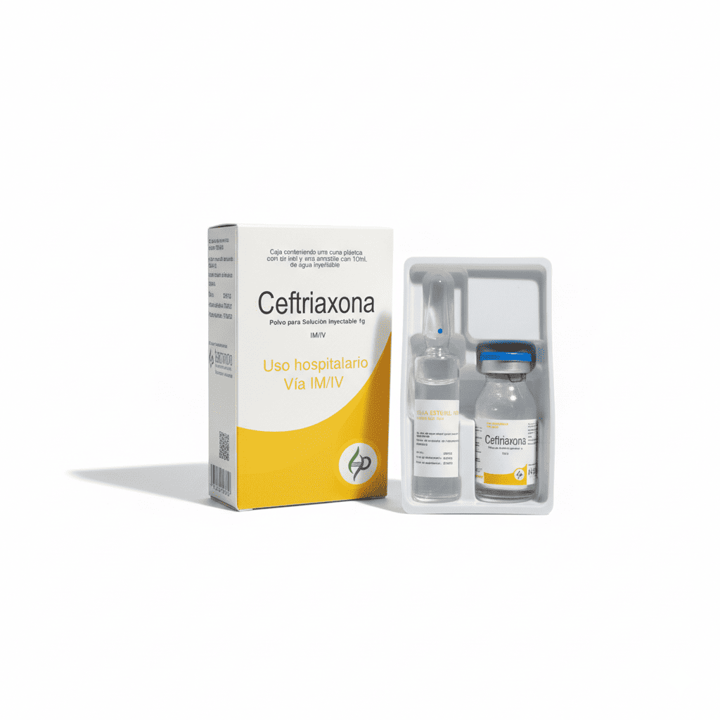 Ceftriaxona (Rocefin) 1 g